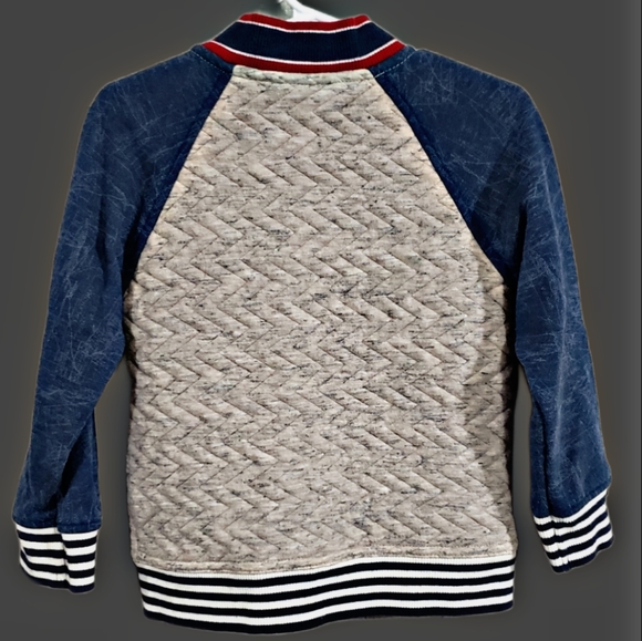 2PC Genuine Kids Bomber Sweater Jacket and Sweatpants Size 3T - Picture 3 of 11